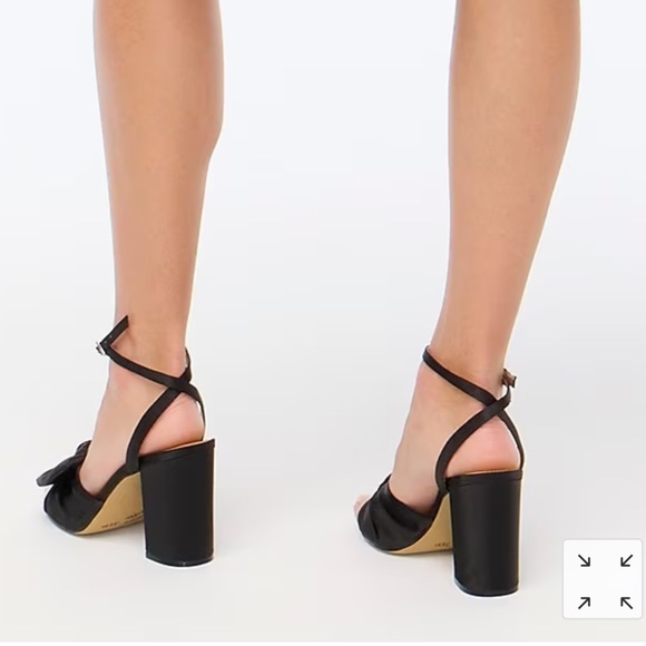 J. Crew knotted Sateen chunky sandal sz 8 - Picture 3 of 3